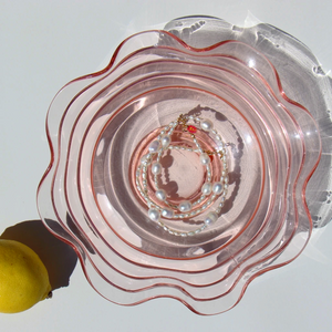 
                  
                    Load image into Gallery viewer, Vintage Pink Glass Dish (1920s)
                  
                