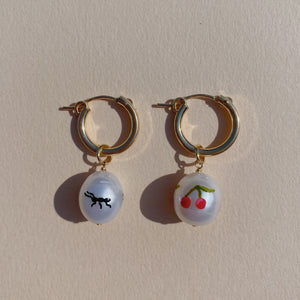 
                  
                    Load image into Gallery viewer, Cherry Ants Earrings
                  
                