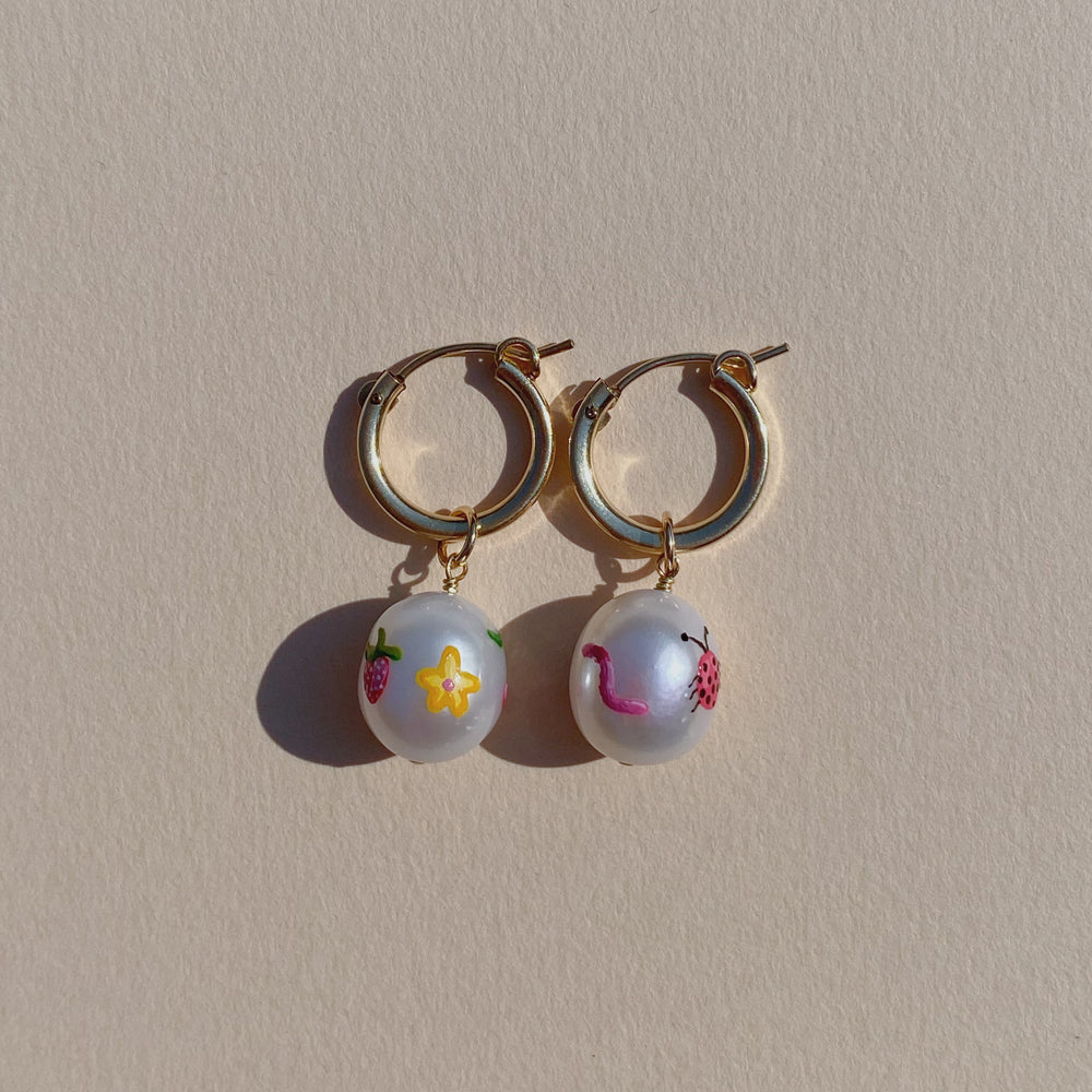 
                  
                    Load image into Gallery viewer, Bugs &amp;amp; Fruits Earrings
                  
                