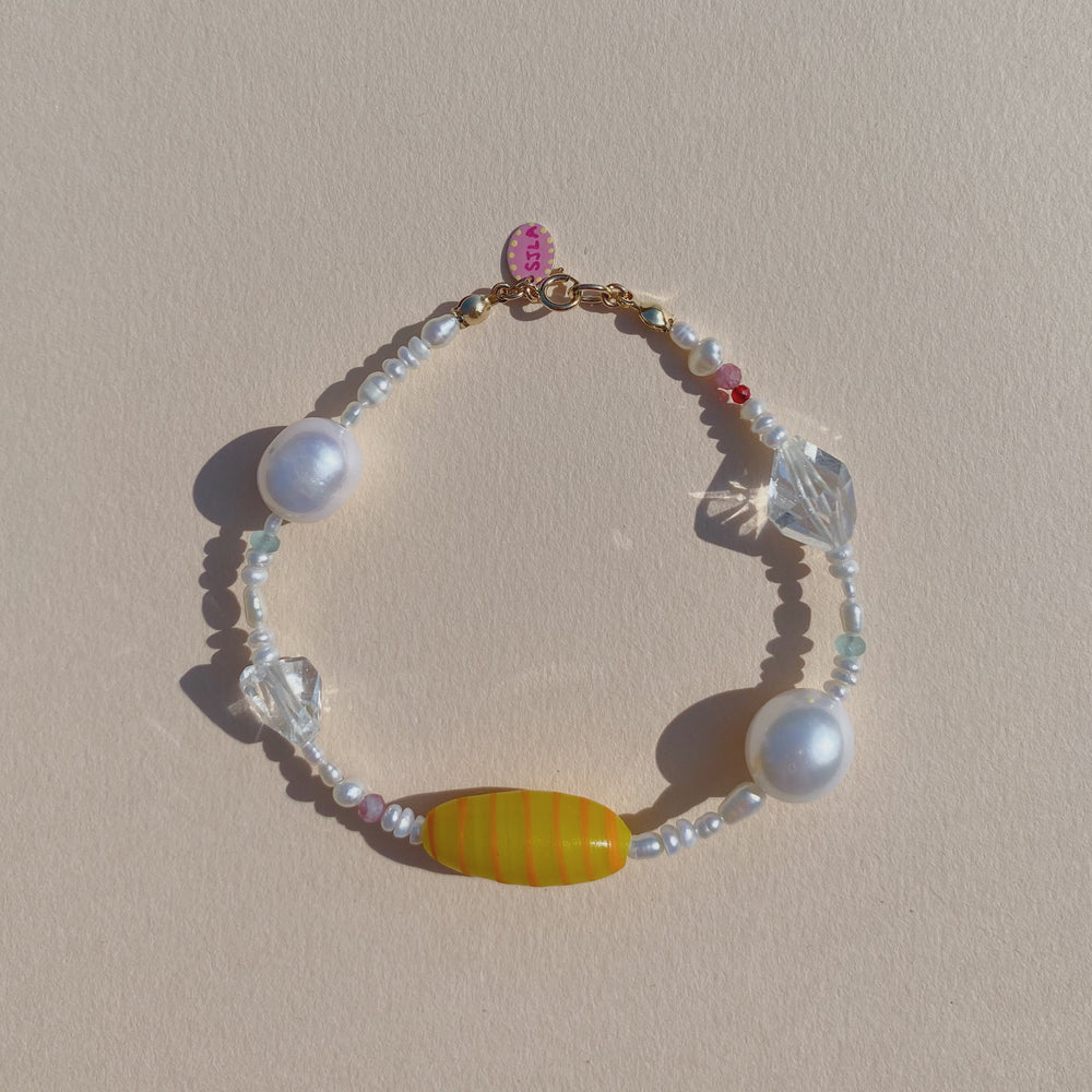 
                  
                    Load image into Gallery viewer, Yellow Swirl Bracelet
                  
                