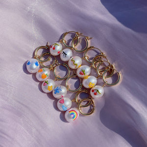 
                  
                    Load image into Gallery viewer, Cloudy Rainbow Earrings
                  
                