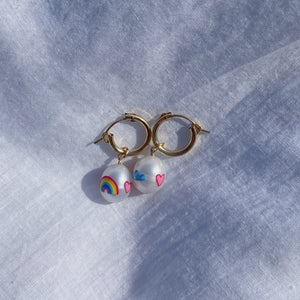 
                  
                    Load image into Gallery viewer, Cloudy Rainbow Earrings
                  
                