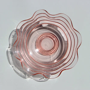 
                  
                    Load image into Gallery viewer, Vintage Pink Glass Dish (1920s)
                  
                