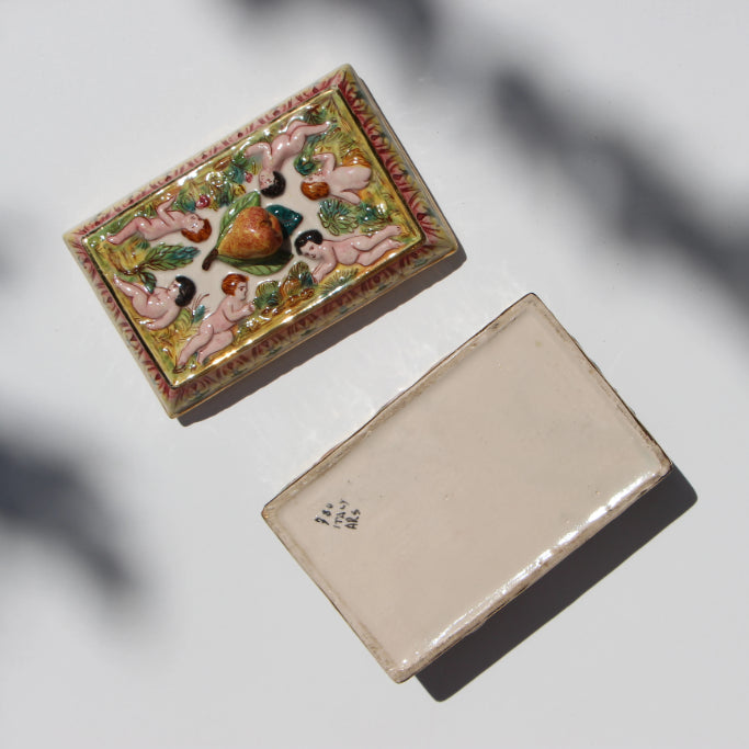 
                  
                    Load image into Gallery viewer, Antique Italian Capodimonte Trinket Box
                  
                