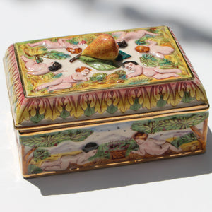 
                  
                    Load image into Gallery viewer, Antique Italian Capodimonte Trinket Box
                  
                